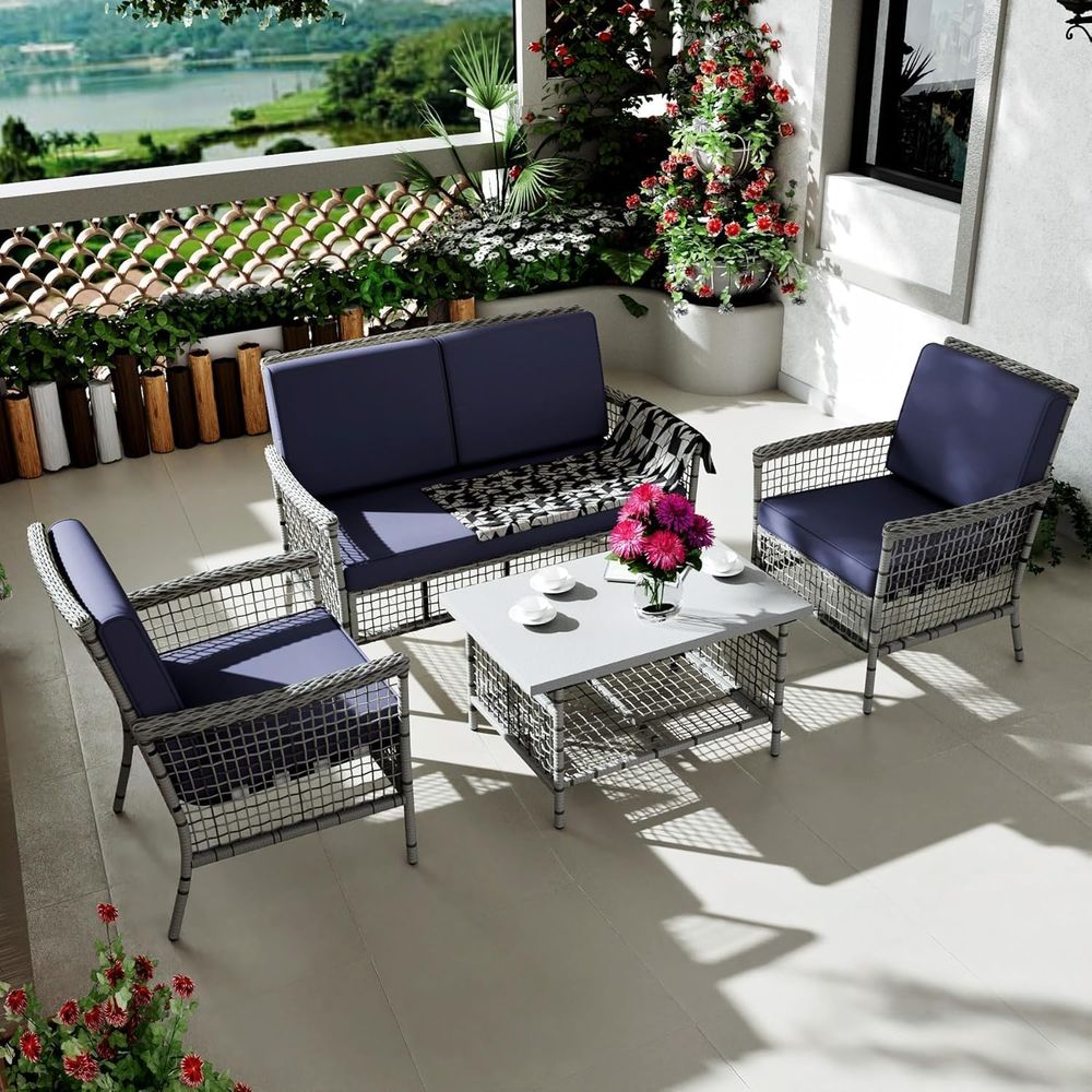Outdoor Furniture Loveseat - Ensemble de meubles de patio extérieur