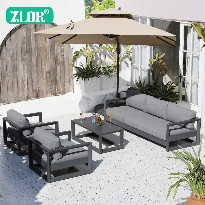 Outdoor Furniture Quality - Ensemble de canapés d'extérieur en aluminium