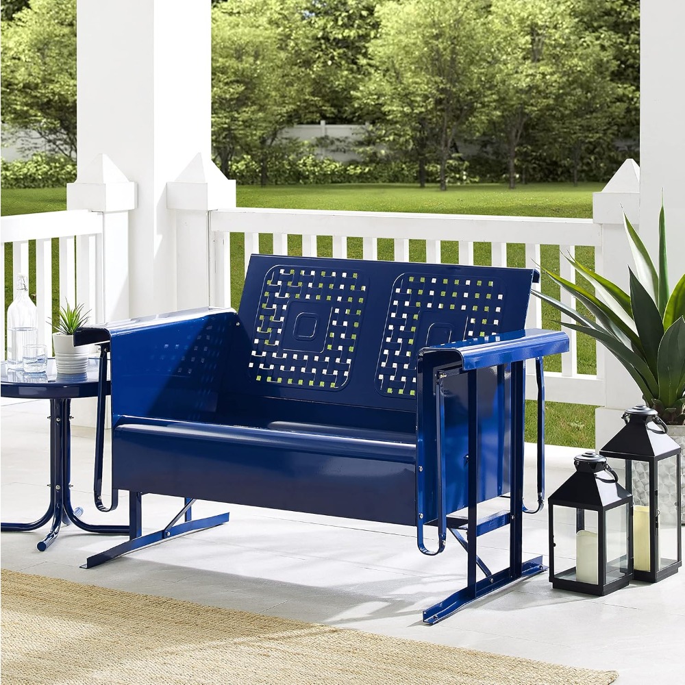 Outdoor Furniture Loveseat - Bates – causeuse d'extérieur rétro en