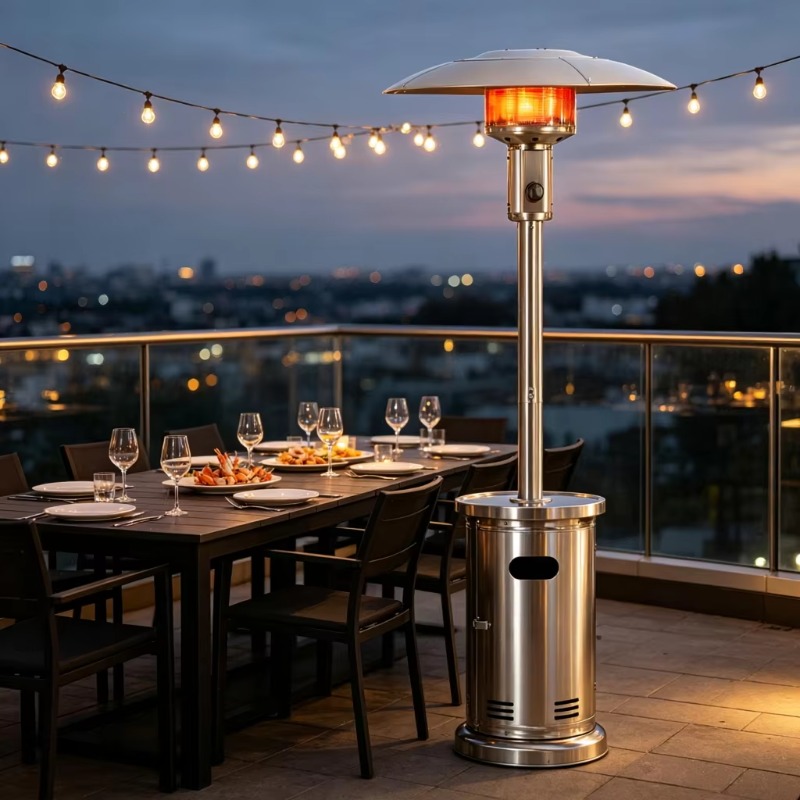 Patio Heater Standing - Chauffe-Parasol à Gaz Airo à Chauffage