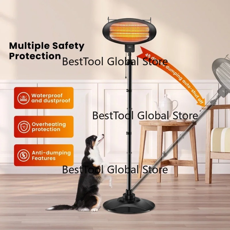 Patio Heater Standing - Chauffage électrique d'extérieur étanche sur pied