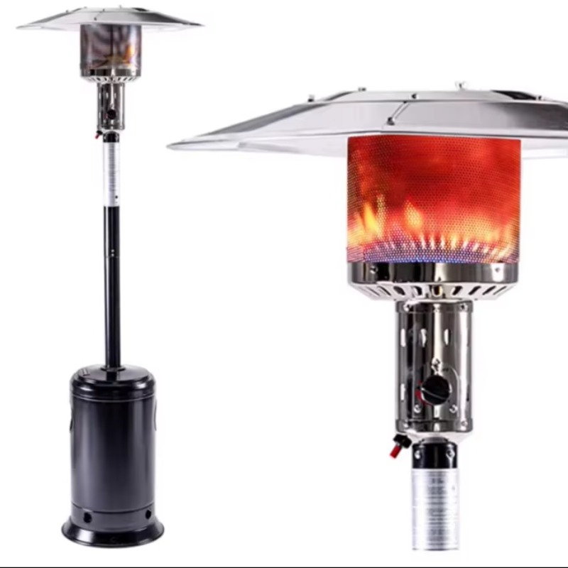 Patio Heater Standing - Radiateurs sur pied d'extérieur avec roues,