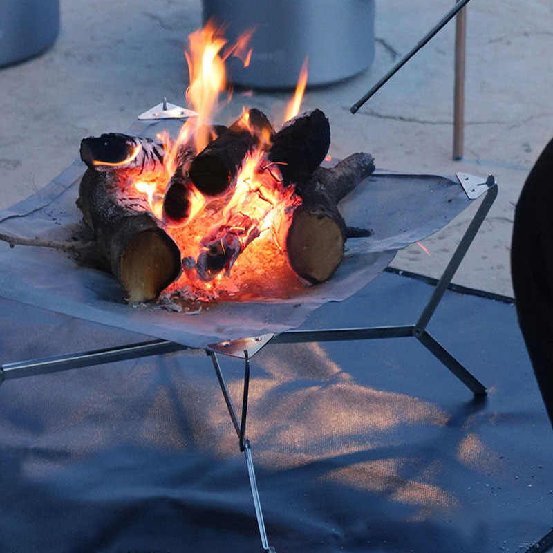 Patio Heater Standing - Grille de foyer pliable, feu de