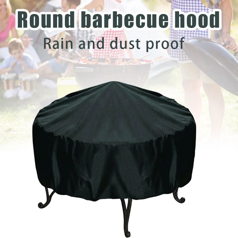 Outdoor Furniture And Fire Pit - Housse De Protection ronde pour foyer,