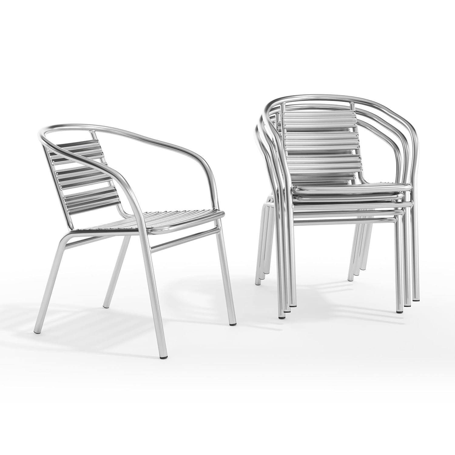Outdoor Furniture For Cafe - Ensemble de 4 chaises de restaurant