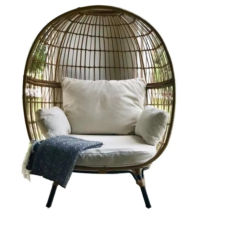 Outdoor Furniture Quality - Fauteuil œuf en rotin tressé d'extérieur