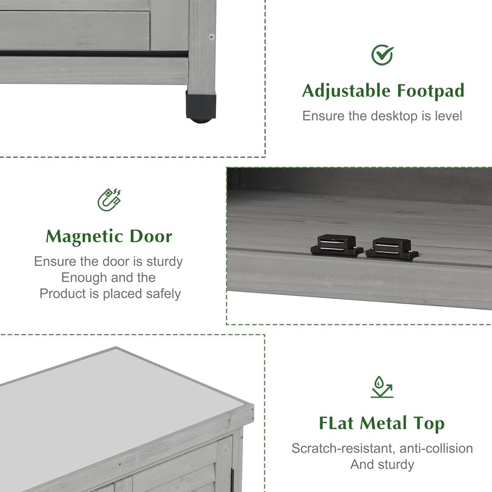 Armoire de rangement extérieur - Garden Bench Metal avis et prix
