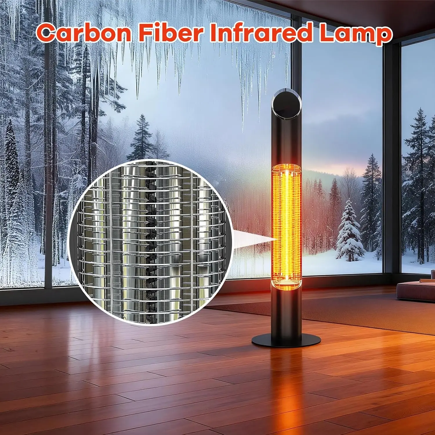 Chauffage électrique d'extérie - Patio Heater Standing avis et prix