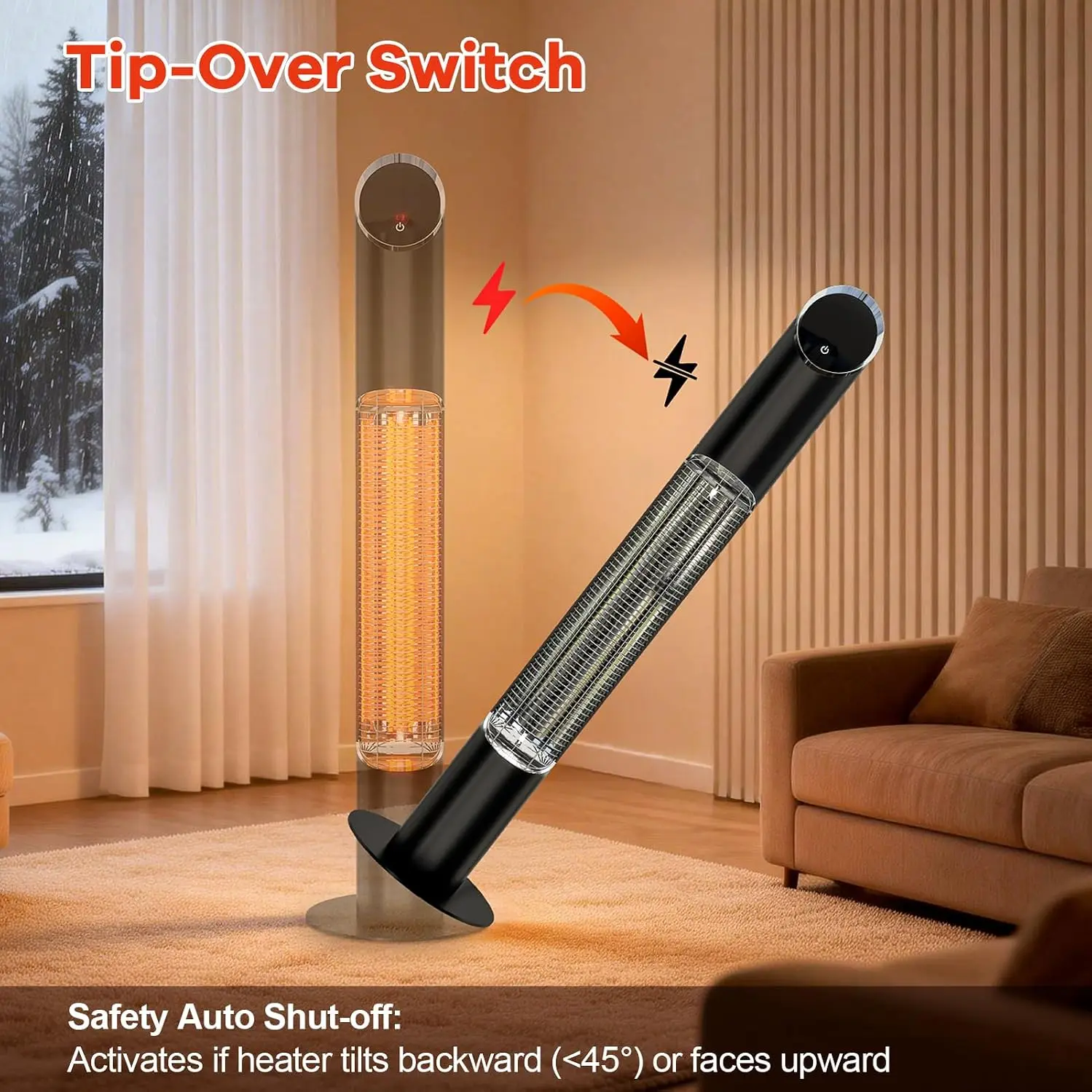 Chauffage électrique d'extérie - Patio Heater Standing avis et prix