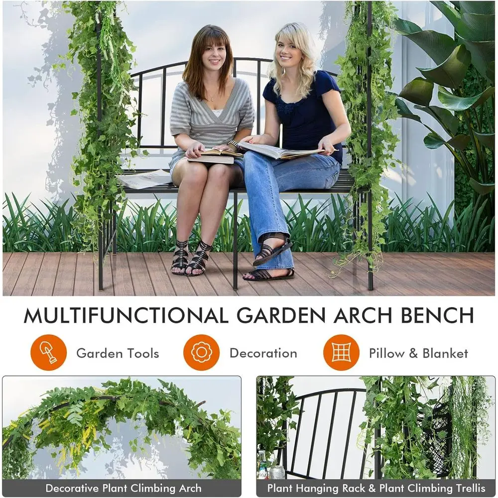 Arche de jardin en métal avec  - Garden Bench Metal avis et prix