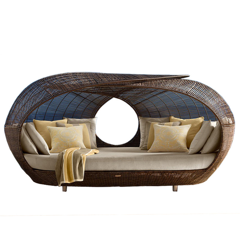 Lit de repos demi-rond en roti - Outdoor Furniture Quality avis et prix