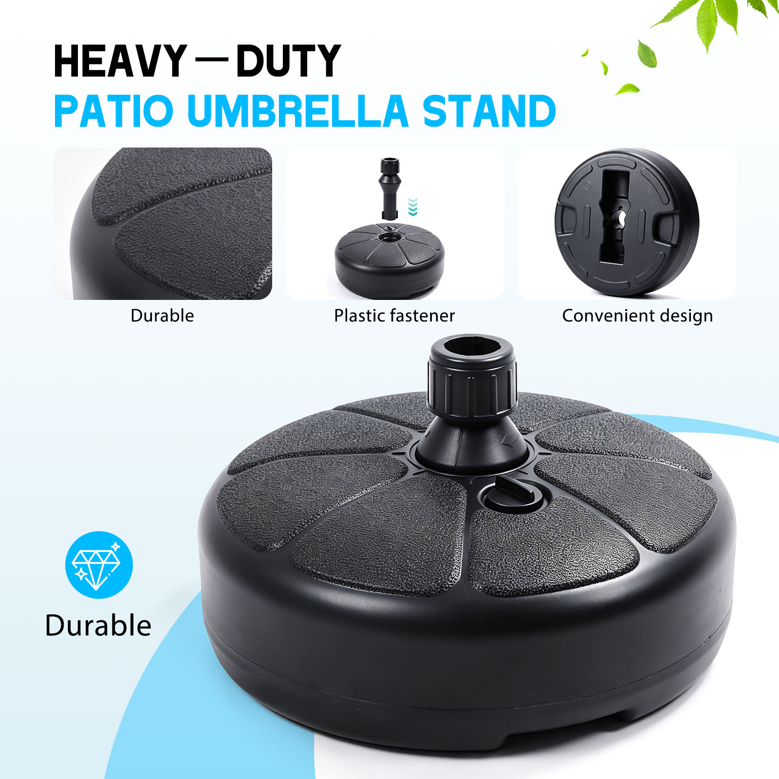 Base de parasol remplissable d - Outdoor Furniture Sunbrella avis et prix