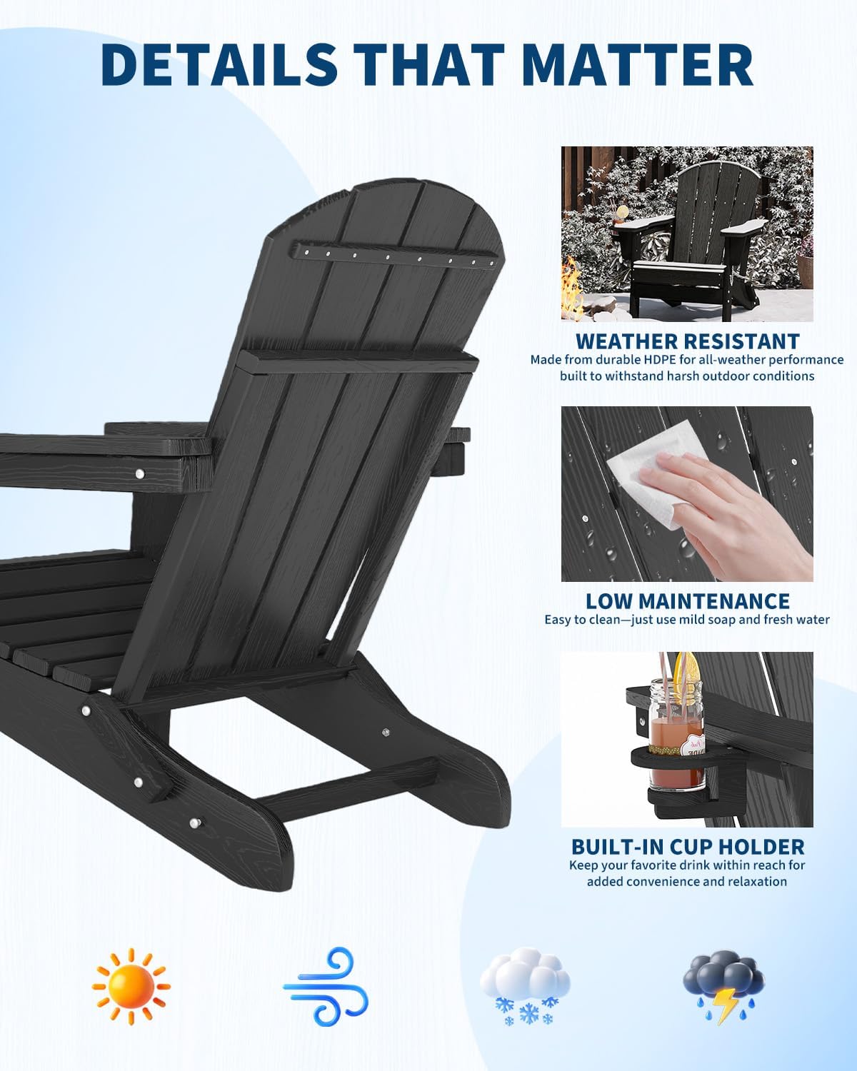 Chaise Adirondack pliable en p - Outdoor Furniture And Fire Pit avis et prix