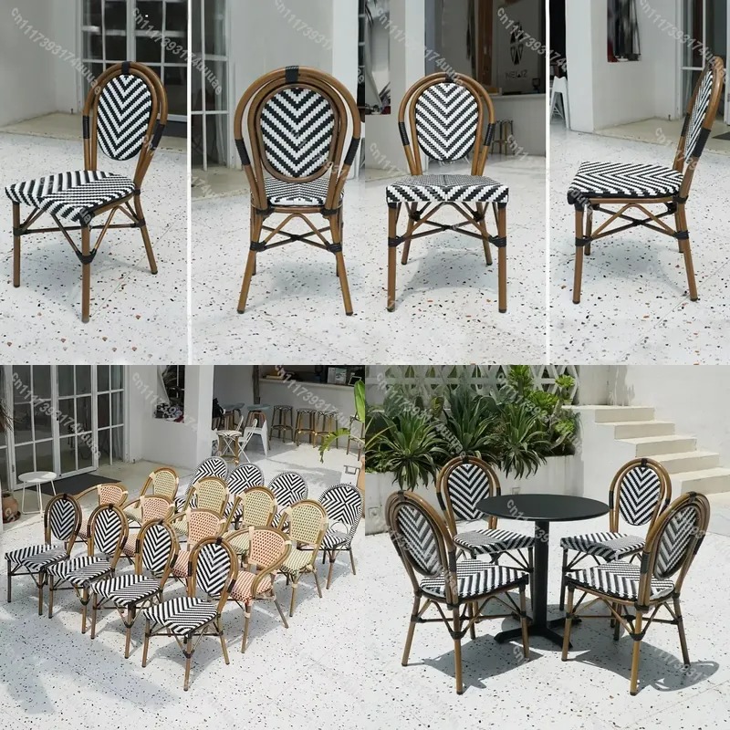 Chaise empilable en rotin styl - Outdoor Furniture For Cafe avis et prix