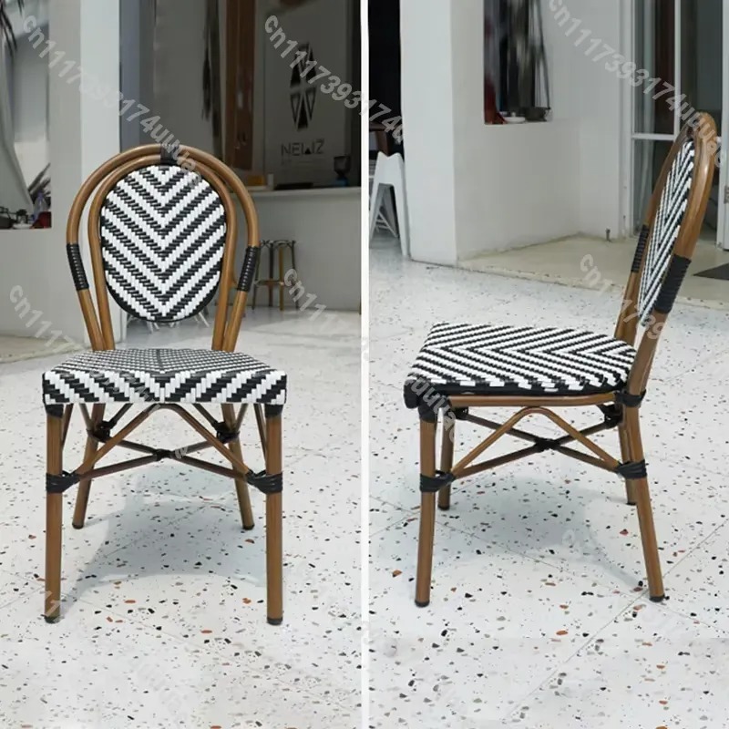 Chaise empilable en rotin styl - Outdoor Furniture For Cafe avis et prix