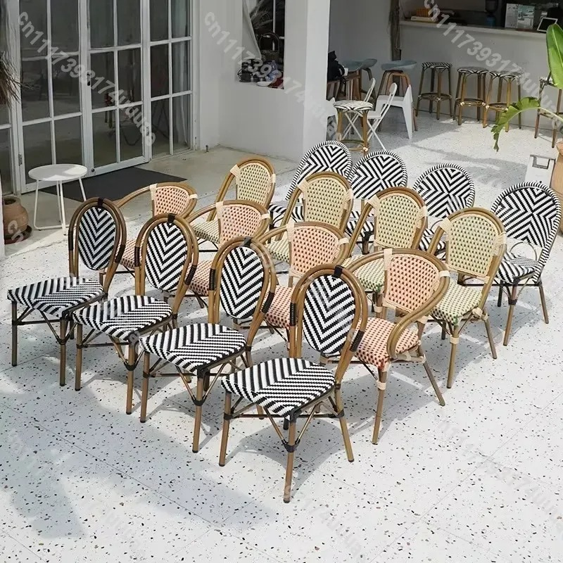 Chaise empilable en rotin styl - Outdoor Furniture For Cafe avis et prix