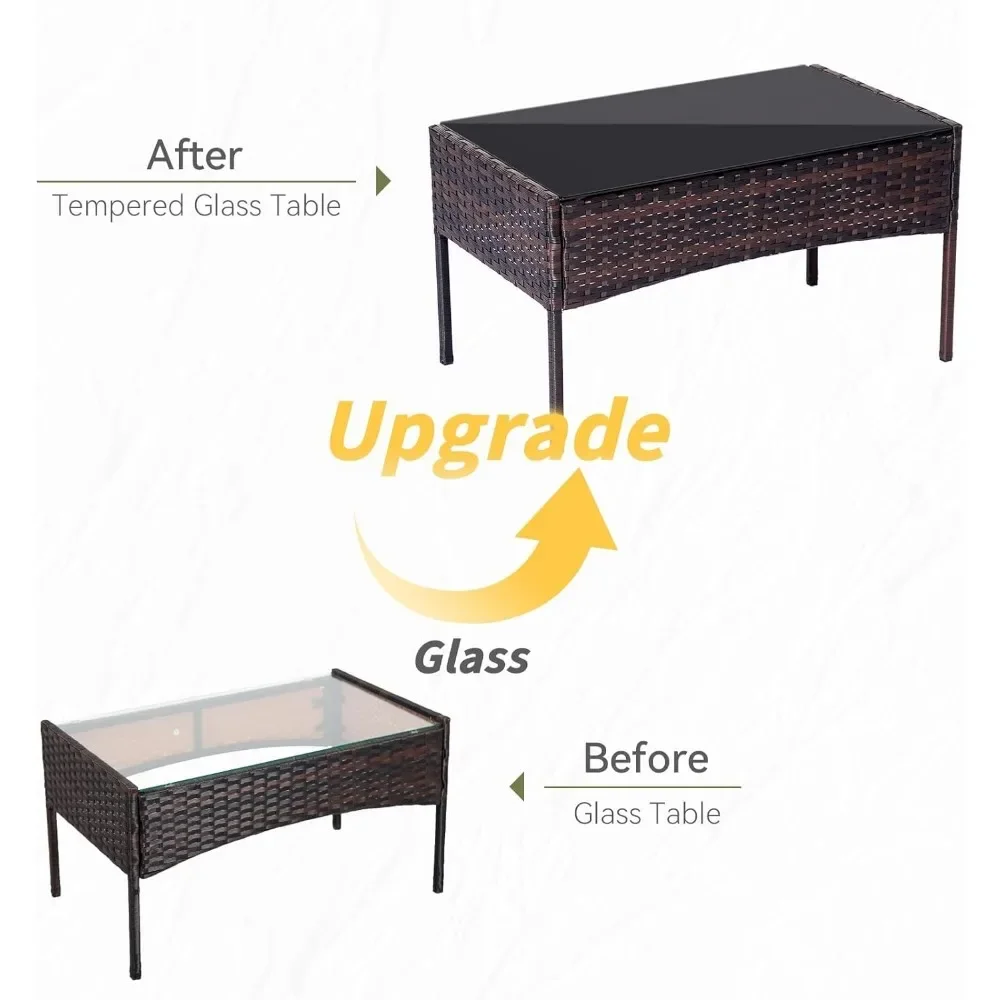 Ensemble 4 pièces ensembles de - Outdoor Furniture Loveseat avis et prix