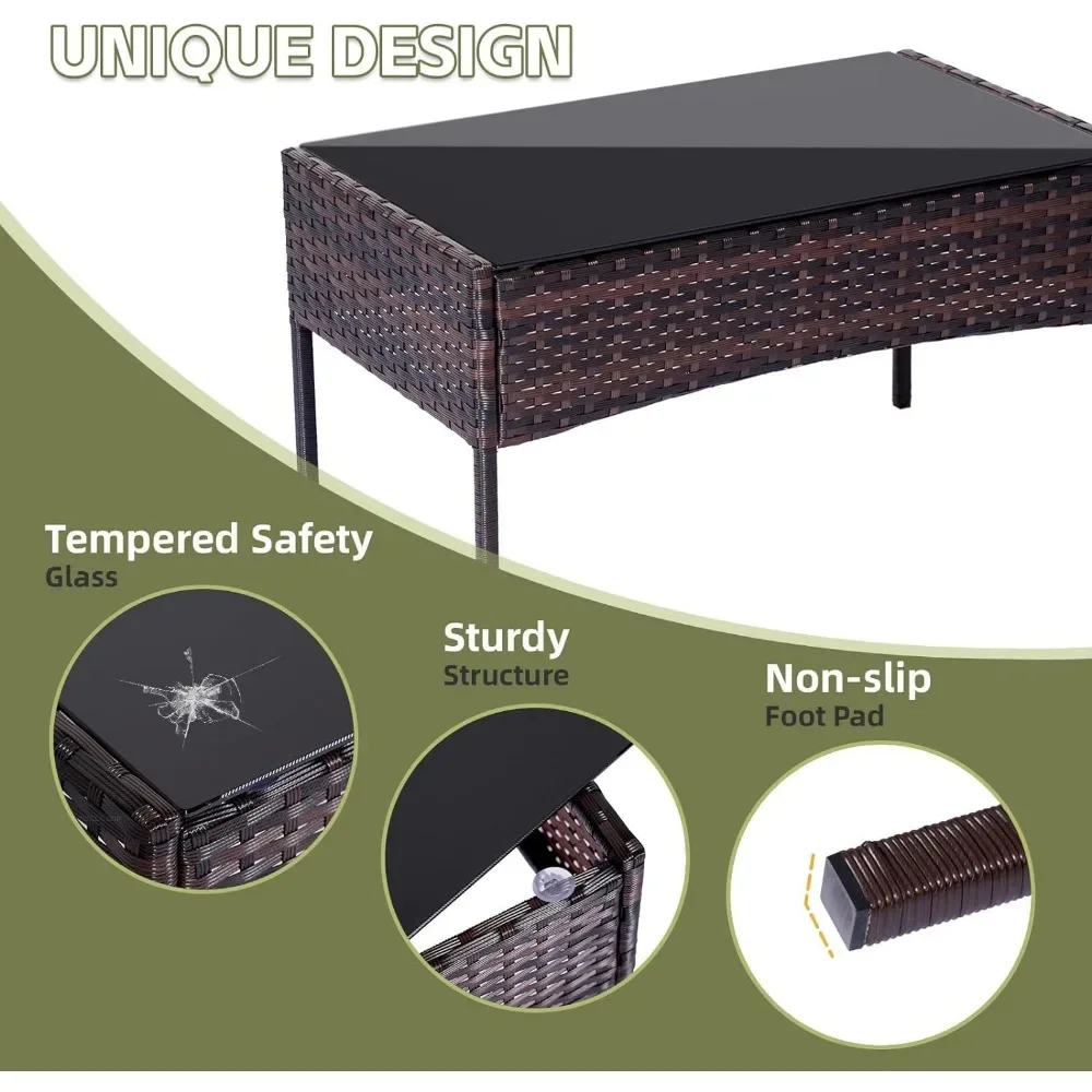 Ensemble 4 pièces ensembles de - Outdoor Furniture Loveseat avis et prix