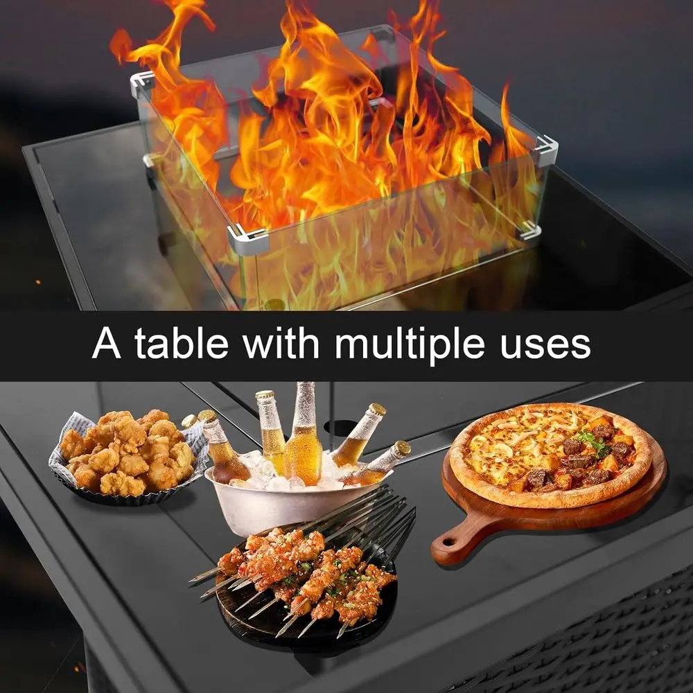 Ensemble de meubles de patio e - Outdoor Furniture And Fire Pit avis et prix