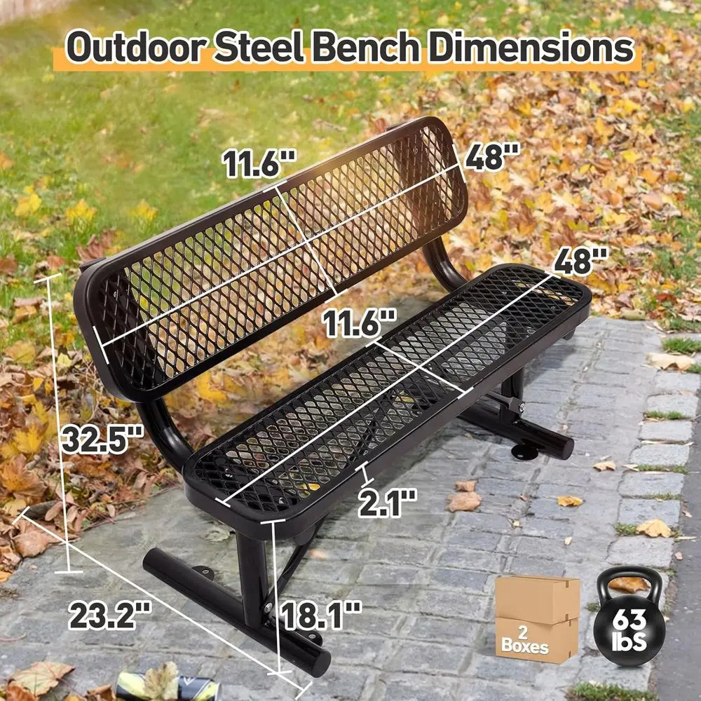 Banc en métal robuste pour ext - Garden Bench Metal avis et prix