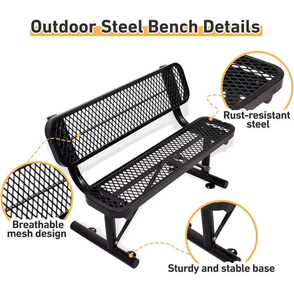 Banc en métal robuste pour ext - Garden Bench Metal avis et prix