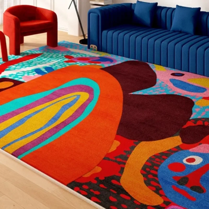Salon Tapis Art Couleur Irrégu - Outdoor Furniture For Cafe avis et prix