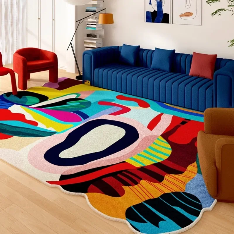 Salon Tapis Art Couleur Irrégu - Outdoor Furniture For Cafe avis et prix
