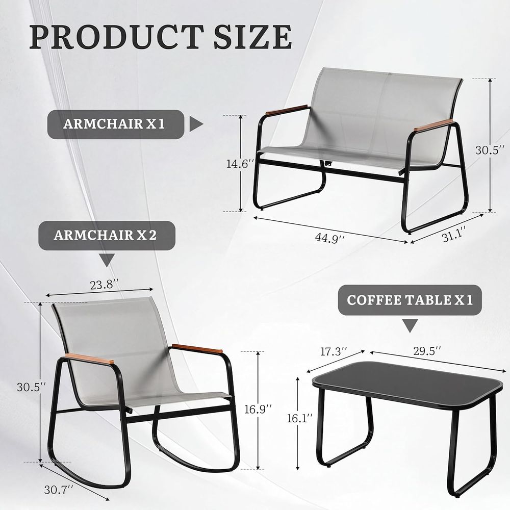 Ensemble de meubles de patio e - Outdoor Furniture Loveseat avis et prix