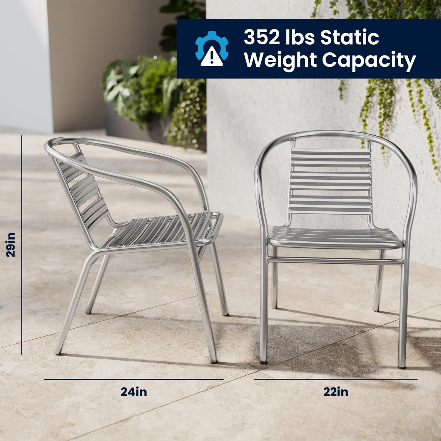 Ensemble de 4 chaises de resta - Outdoor Furniture For Cafe avis et prix