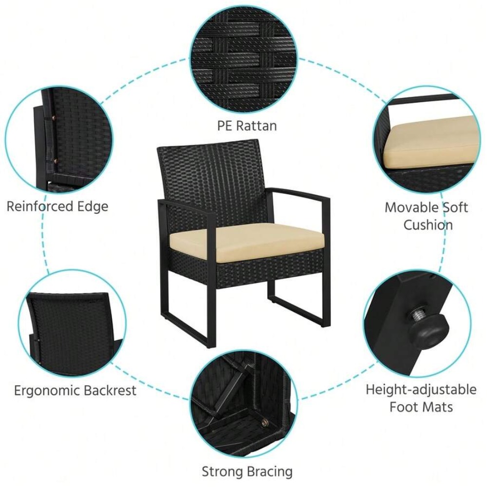 Ensemble de 3 meubles d'extéri - Outdoor Furniture Durable avis et prix