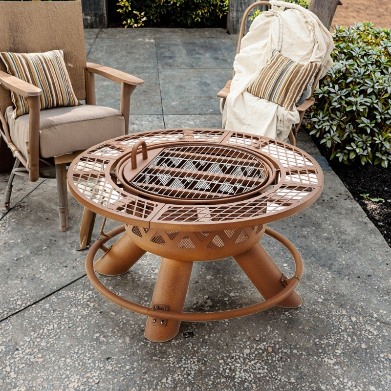 Ensemble de barbecue et foyer  - Outdoor Furniture And Fire Pit avis et prix