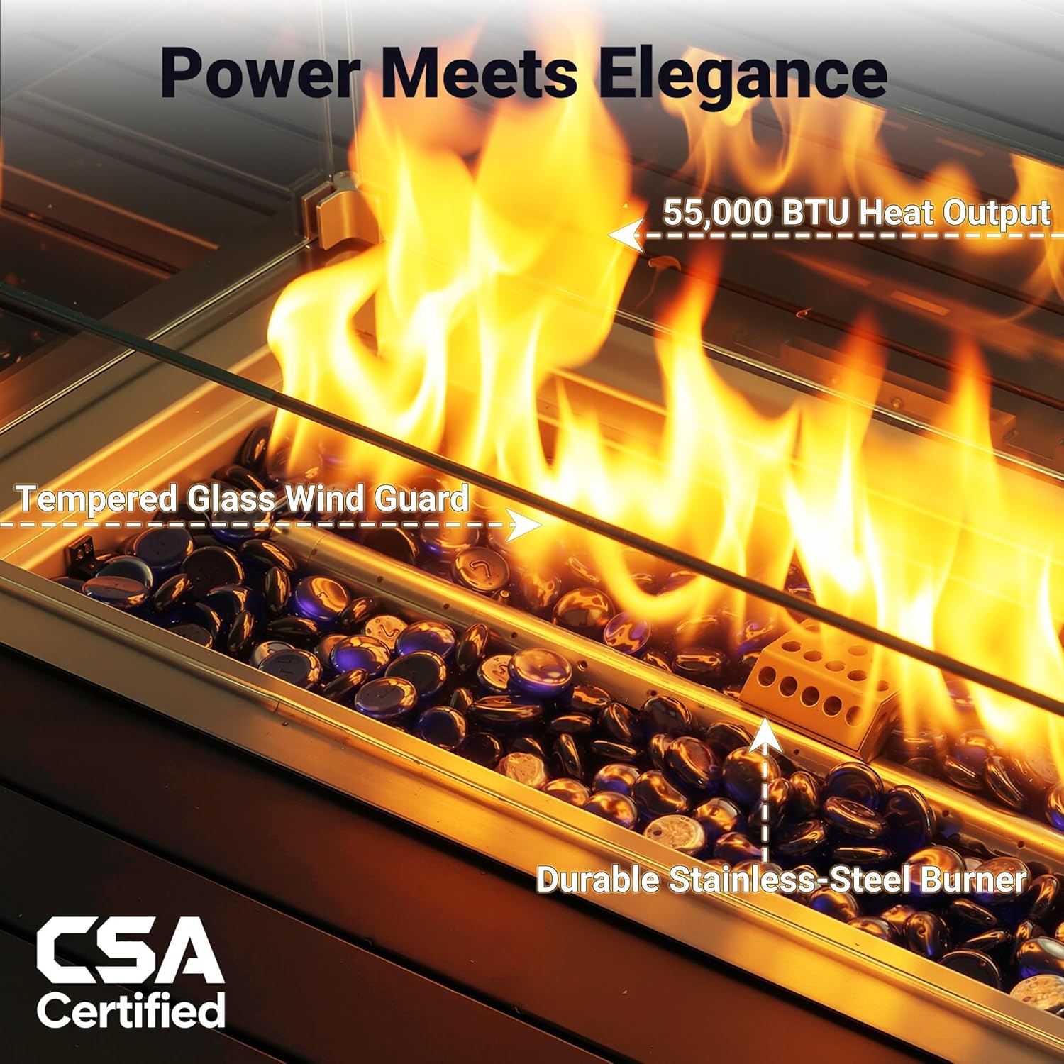 Ensemble de patio en aluminium - Outdoor Furniture And Fire Pit avis et prix