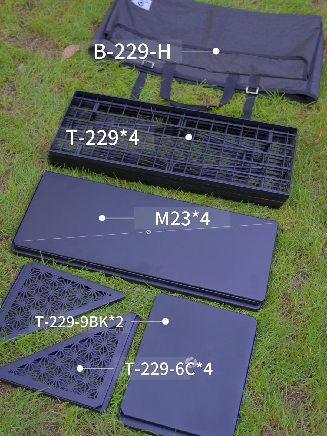 CAMPINGMOON T-229-9BK-2P, acce - Outdoor Furniture Australia avis et prix