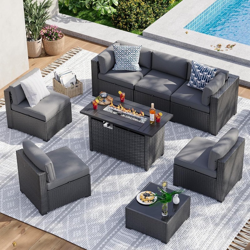 Ensemble de meubles de patio A - Outdoor Furniture And Fire Pit avis et prix