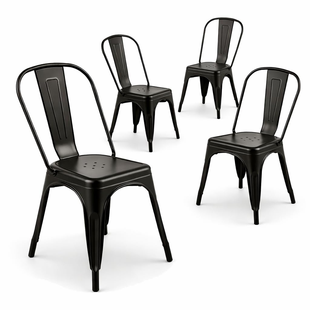 Ensemble de 4 chaises de salle - Outdoor Furniture For Cafe avis et prix