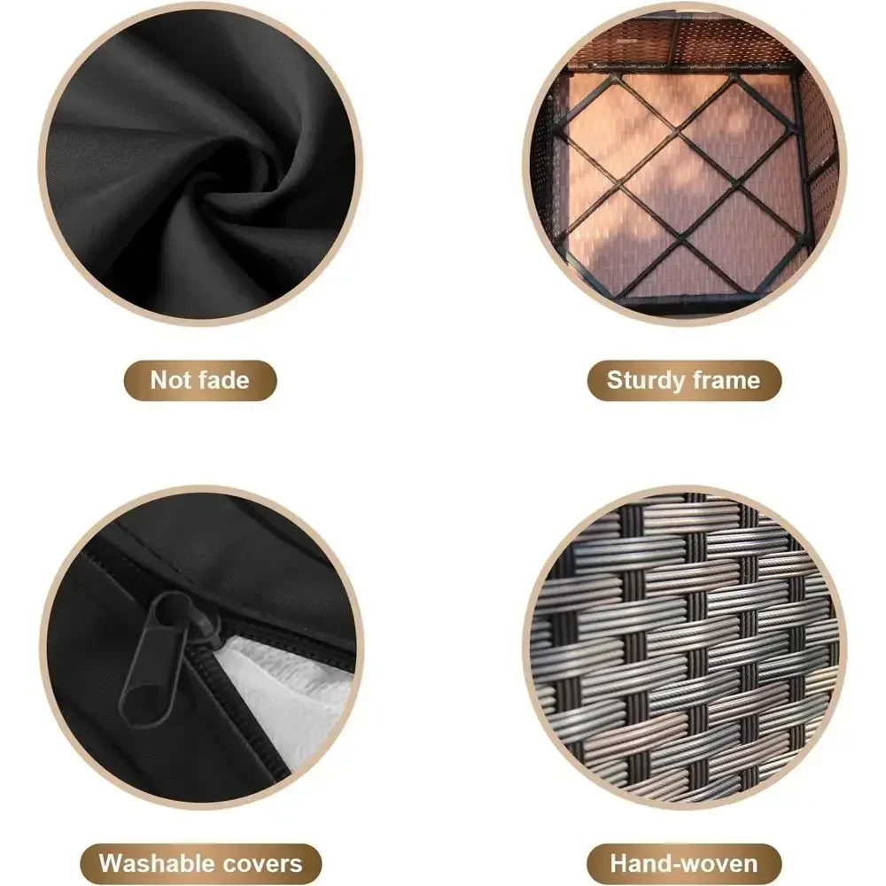 Ensemble de meubles de patio e - Outdoor Furniture And Fire Pit avis et prix
