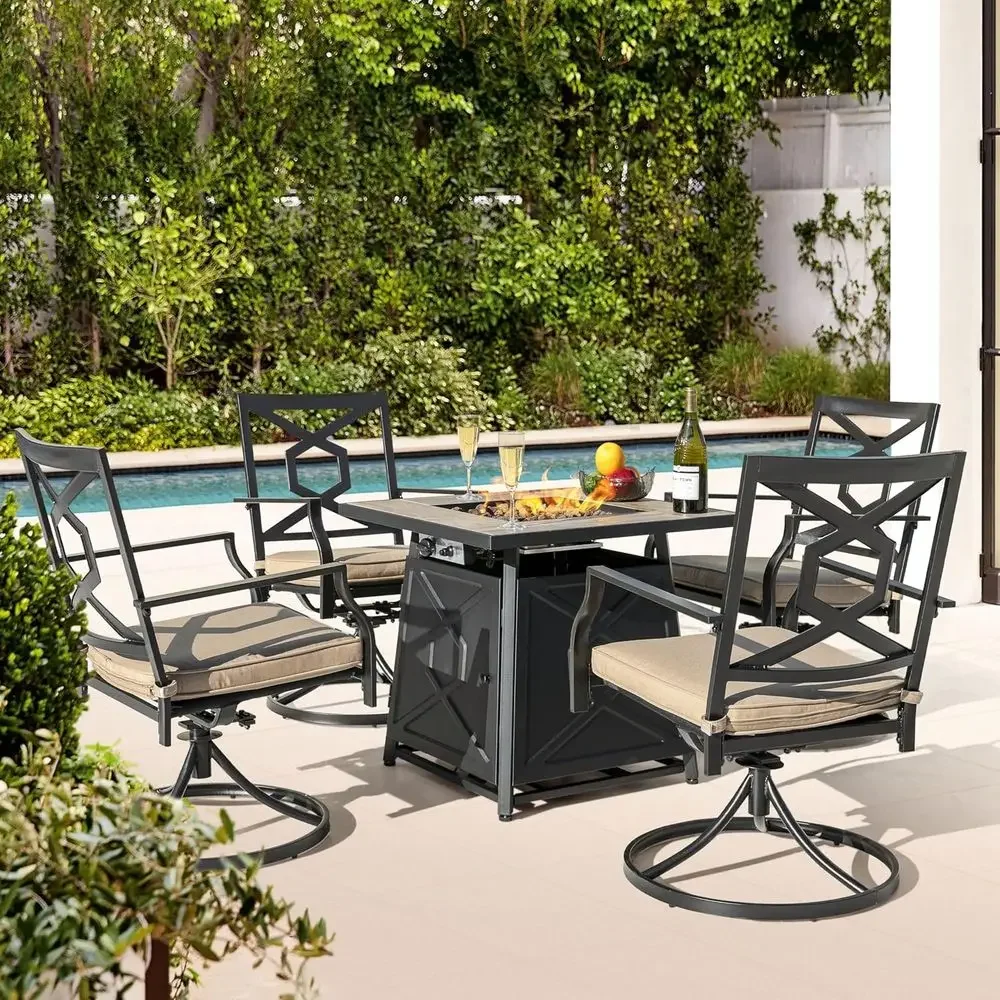 Ensemble de meubles de patio e - Outdoor Furniture And Fire Pit avis et prix